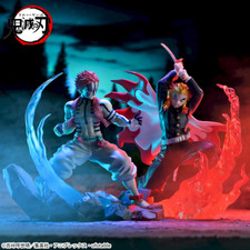 Japan Demon Slayer Kimetsu no Yaiba KMY Xross Link Rengoku Akaza Set of 2 Figure picture