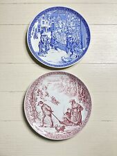 Vintage Spode The Blue Room Collection Christmas Plates # 3 And # 4  Set Of 2 picture