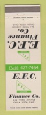 Matchbook Cover - EFC Finance Chula Vista CA picture
