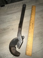 Vintage Heller Bros. Masterench 14”Adjustable Wrench USA Made Pat. 1920s picture