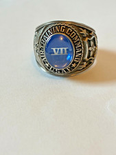 Vintage 1947 US Air Force Academy ring VII in white gold on stone Size 9.5 picture