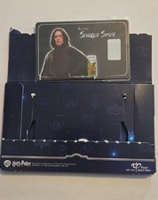 2026 Harry Potter 25 Years Of Magic Severus Snape 1G Silver Card + Envelope picture