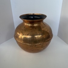 Vintage Petrie-Lewis P&L Giant Copper Lota Bowl Magic Trick - Hallmarked Read picture
