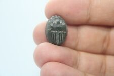 RARE ANCIENT EGYPTIAN ANTIQUE Dark Scarab Agate NEW KINGDOM picture