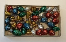 37 Vintage Christmas Mini West Germany Feather Tree Mercury Glass Ornaments picture