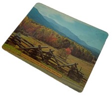 Vtg Trivet Wall Hanger - Cades Cove Great Smoky Mountains National Park Fall picture