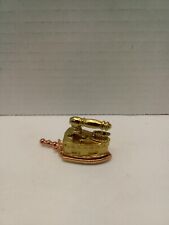 Vintage Brass Miniature  Iron Made in England #576176 1 1/2