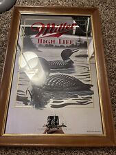 VTG Miller High Life 1992 Michigan Loon Beer Mirror picture