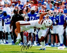 Xavier Restrepo Autographed Miami Hurricanes (Horiz Catch) 8x10 Photo - JSA picture