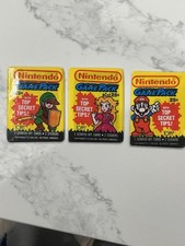 1989 Topps Nintendo Super Mario 3 Pack Lot Mario, Peach, Zelda ✅ picture