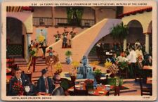 1935 TIJUANA Mexico Postcard HOTEL AGUA CALIENTE 