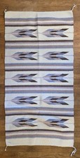 Vintage Navajo Wool Rug 58x29 Chinle Arrowhead Route 66 Hand Woven Native Runner picture