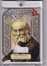 WALT WHITMAN 25/25 HAIR STRAND DNA RELIC 2024 HISTORIC AUTOGRAPHCS PRIME picture