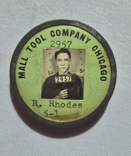 Vintage Mall Tool Company Chicago Photo Employee ID Pin Badge 2957 R. Rhodes picture