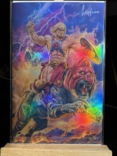 He-Man Sovereign of the Emerald Roar Signed Victor Garduno Foil LTD 200 w/COA picture