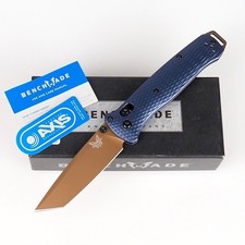 Benchmade 537FE-02 Bailout Crater Blue Aluminum CPM-M4 Tactical Folding Knives picture