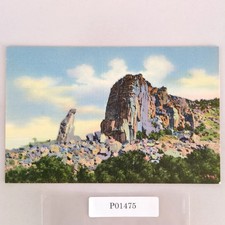 The Kneeling Nun Near Silver City New Mexico 1930s Linen Postcard Rock Formation picture