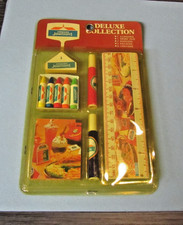 1983 Howard Johnson's Restaurant Deluxe Collection NOS Memo Pad Ruler Crayons picture