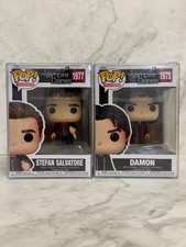 Funko Pop The Vampire Diaries Stefan Salvatore & Damon 1977 1975 with Protector picture