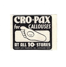 Cro Pax Print Ad Vintage Advertisement Medicine Advertising Cleveland OH 1943 picture