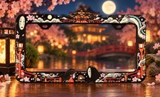 Spirit Away Anime Inspired License Plate Frame - No Face Haku Chihiro JDM Car picture