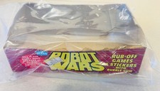 1985 Fleer Robot Wars - 1x SEALED Pack + Non-Mint Dealer Box +Sealed Baggies picture