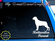 Rottweiler -Mom -Dad -Parent(s) Vinyl Decal Sticker -Color Choice -HIGH QUALITY picture