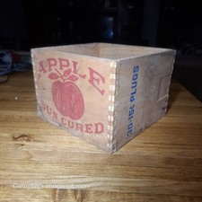 Antique 1910 Dove-Tailed Apple Sun Cured 10 LB Tobacco Box Winston Salem NC RJR picture