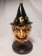 Vintage 1996 Christopher Radko Halloween Christmas Ornament Lucinda Witch  picture