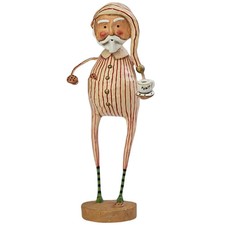 LORI MITCHELL ~ Late Night Snack Santa ~ Folk Art Christmas Figure picture