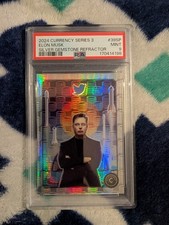 PSA 9 2024 Cardsmiths Series 3 Elon Musk #39-SP Silver Gemstone /50 BEAUTY Pop 2 picture
