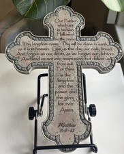 Lord’s Prayer Wall Cross Matthew 6:9-13 Bill Stross  DEMDACO By Faith 8x10 picture
