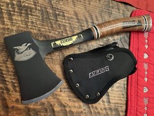 Personalized ESTWING Sportsman AXE Hatchet Black Raven Keen Kutter 14” Special picture