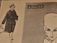 Vintage Advertisement, WA, 1962, JC PENNEY STORE, 60th Anniversary Sale, Coats picture