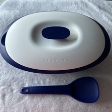 Tupperware Everyday Essentials Legacy Rice Server 1.8L Indigo Blue New picture