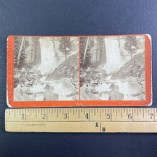 Yosemite Vernal Fall Stereoview Carleton Watkins New Series 1860s California picture