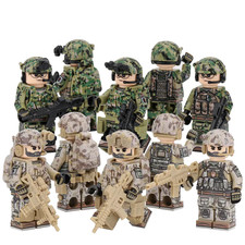 Elite Delta Force Mini Military Figures Set – 10 U.S.  Soldiers with Gears picture