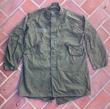 Vintage US GI M65 Fishtail Parka Shell Extreme Cold OG-107 M-65 M-1965 SMALL REG picture