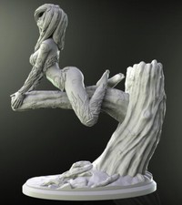 Arbre the Wood Nymph  Resin Sculpture Statue Model Kit  Unpainted/Unassembled picture