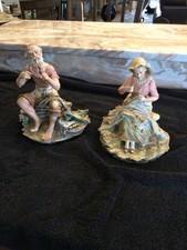 Capodimonte porcelain fisherman figures picture
