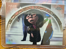 Topps 2021 Chrome Disney Pixar Incredibles Gold Den Moments No Capes GM-8 5/5 picture