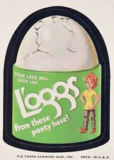 Topps 1974 Wacky Packages Sticker 7th Series L'oggs Panty Hose Tan Back picture