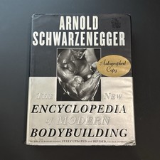 Arnold Schwarzenegger Signed Encyclopedia of Modern Bodybuilding Hardcover picture