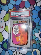 1990 Topps Simpsons “I Have An Announcement To Make...” #6 PSA 9 picture