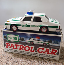 Vintage 1993 Hess Toy Truck Patrol Police Car Sounds & Lights Work New w/ Box picture