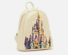 RARE  NWT  Disney Parks 50th Anniversary Celebration Castle Mini Backpack picture