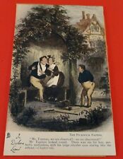 Antique1907 Era TUCKs Oilette Post Card - The Pickwick Papers Chapter 8 picture