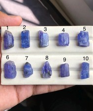 Natural Heated AAA Tanzanite Rough Crystal Blue Violet Raw Stone Tanzania picture