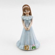 Vintage 1982 Enesco Growing Up Birthday Girls Age 10 Porcelain Figurine 5