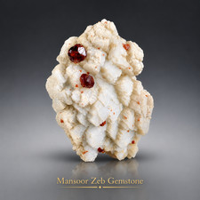 72 Gram Nice Red Garnet Crystal On Feldspar Matrix From Skardu Pakistan. picture